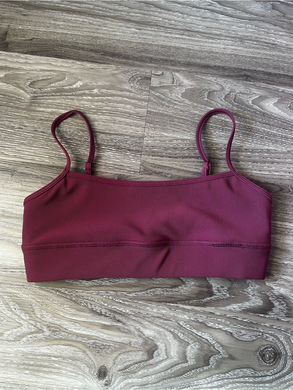 Adam Selman Sport Straight Line Cami Bra ribbed size medium